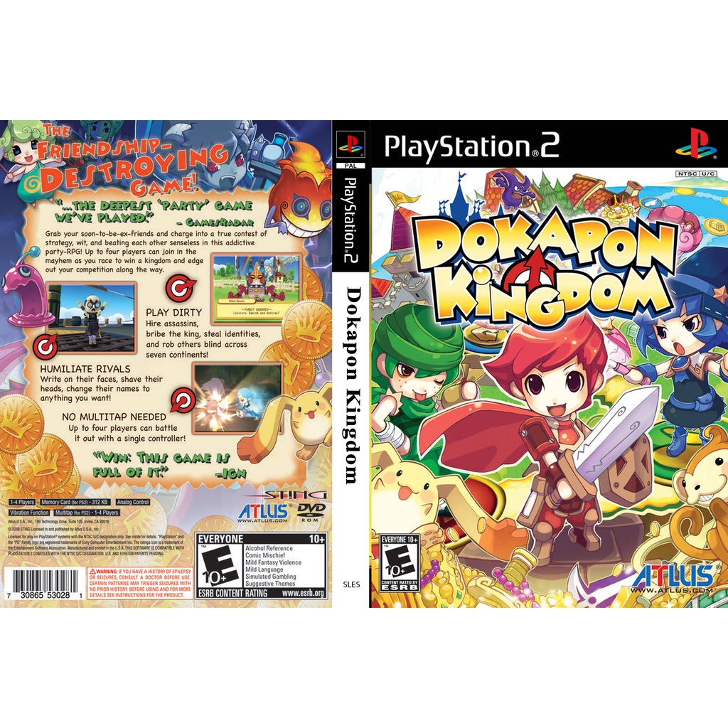 แผ่นเกมส์ PS2 Dokapon Kingdom   คุณภาพ ส่งไว (DVD)
