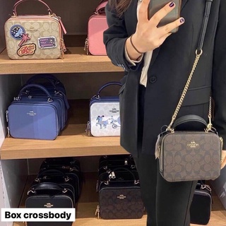 COACH BOX CROSSBODY IN SIGNATURE CANVAS