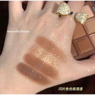 พาเลท ทาตา อายแชโดว์ Dikalu​ Chocolate​ Eyeshadow​ โทนน้ำตาลทอง ช็อคโกแลต​ เนื้อแมท เนื้อชิมเมอร์ สีสวย กันน้ำ ติดทน 4u2