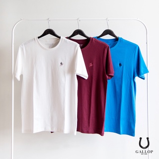 GALLOP : เสื้อยืดคอกลม (1แพค บรรจุ 3 ชิ้น) BASIC -T-SHIRT (ROUND-necked) GNP9000S / ราคา 1770.-