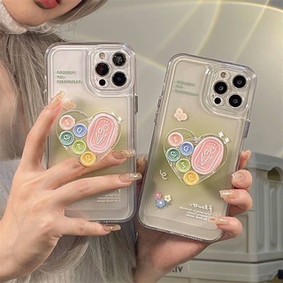 สอบถามก่อนกดสั่ง เคสใส ใส เคสใสปุ่มเงิน เคสหัวใจ หัวใจ ไล่สี เคส+holder griptok เคสตั้งได้ เคสโทรศัพท์ หลายสี ไล่สี 🇹🇭