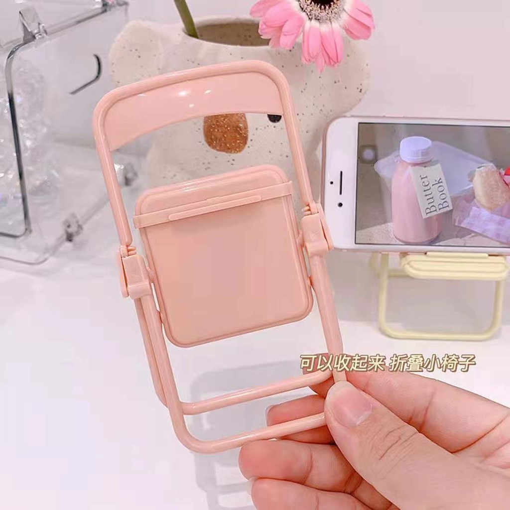 Creative Lifes Shop มินิพับเครื่องประดับ/Macaron สีจับคู่เก้าอี้/โทรศัพท์มือถือขาตั้งเดสก์ท็อป/เครื่องประดับตกแต่งน่ารัก