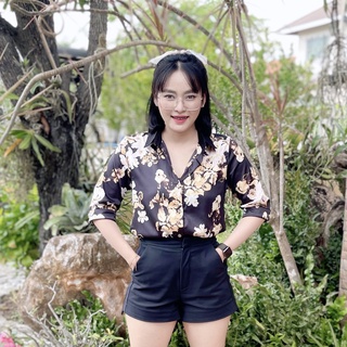 (พร้อมส่ง) เสื้อเชิ้ตแขนศอก