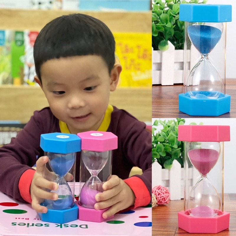 Sensory play ⌛️hourglass⏳ นาฬิกาทรายสำหรับเด็ก เรียนรู้เวลาแบบเห็นภาพ(พร้อมส่ง)