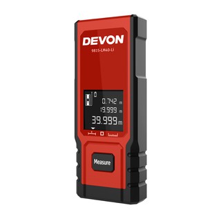 Devon เครื่องวัดระยะเลเซอร์ 40m มาพร้อมสายชาร์จ USB (9815-LM40-Li)