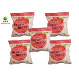 เวลบี สตรอเบอรี่อบแห้ง 100% 22 กรัม 5 ซอง Wel-B Freeze-dried
strawberry 22 grams 5 sachets #224