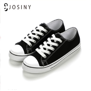 JOSINY ส่งเร็ว รองเท้าผ้าใบ 36-41 ผู้หญิง รองเท้าผ้าใบ สวมใส่สบาย