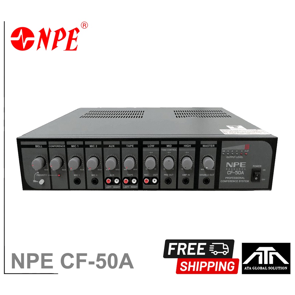 NPE CF-50A แอมป์ชุดไมค์ประชุม เครื่องเสียงห้องประชุม เครื่องเสียงไมค์ประชุม CF50A แอมป์ขยายไมค์ประชุ