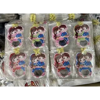 อันละ 5.5-7บาท＊50ชิน เปิดขวด ลายบ่าวสาวต่างๆสามารถติดตู้เย็นได้ คละสี K Shui