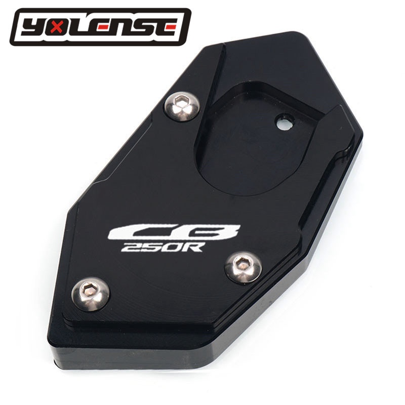 สําหรับ HONDA CB250R CB 250R CB250 R 2013-2019 รถจักรยานยนต์ CNC Kickstand ขาตั้ง Extension แผ่น
