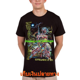 เสื้อยืดวินเทจเสื้อวง Iron Maiden เสื้อลาย ไอเอิร์นเมเดน ไอร่อน ร็อคในตำนาน ลายอมตะ เสื้อวินเทจ RCM1162S-5XL