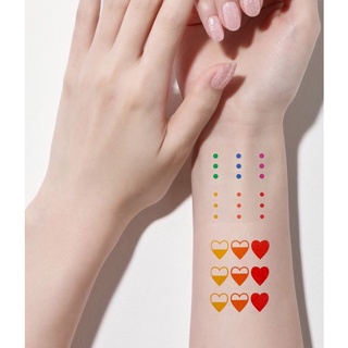 สติกเกอร์ แทททู รอยสัก นำเข้า ลายเล็ก  2 แผ่น 15 ** tattoo sticker กันน้ำ