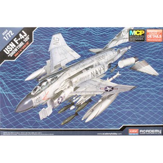 1/72 F-4J Phantom II Showtime 100 พลาสติก โมเดล ประกอบ ACADAMY MINICRAFT (12515)