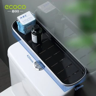 ECOCO ชั้นวางของในห้องน้ำ ไม่ต้องเจาะ มี2สีให้เลือก E-1923