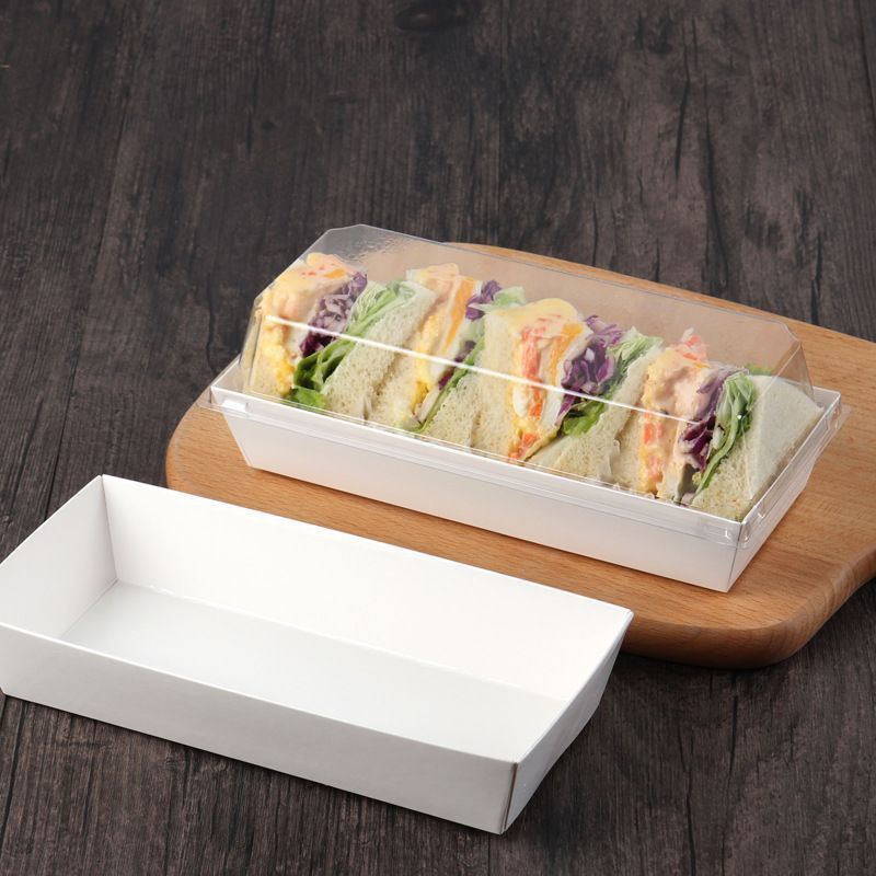400ml RECTANGLE WHITE SANDWICH BOX 5 ชิ้น