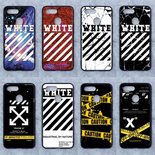 เคส Oppo A7 / A5s / A12 / F9 / F9 pro ใช้เคสเดียวกัน ลาย WHITE  ขอบนิ่มหลังแข็ง เคสมือถือ เคสโทรศัพท์ Case