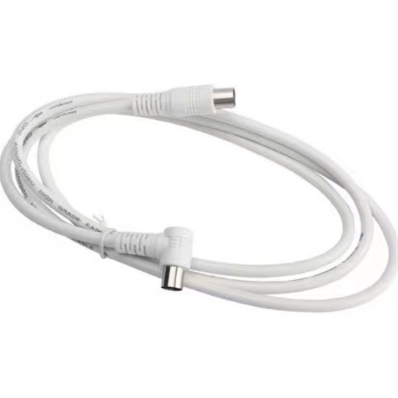 TV Cable สายอากาศทีวี สายทีวี สีขาว ยาว 1.8/3/5/10/15 เมตร ใช้ทองแดงบริสุทธิ์ นำสัญญาณได้ดี