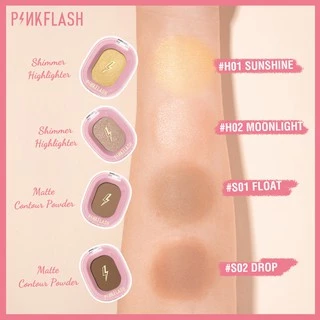 PINKFLASH Soft Smooth Pigmented Natural Natural 3D Contour Highlighter Pressed Powder