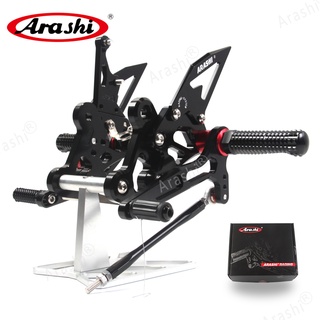 Arashi Motorcycle Adjustable Footrests For SUZUKI GSX-S750 2015-2022 CNC Foot Pegs GSXS750 GSXS GSX S 750 GSX750S 2015 2