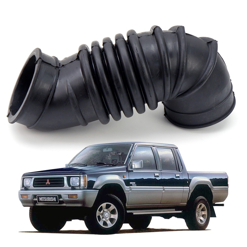 ท่ออากาศ รถยนต์ ท่อยางอากาศ สีดำ สำหรับ Mitsubishi L200 Cyclone ปี 1986-1996