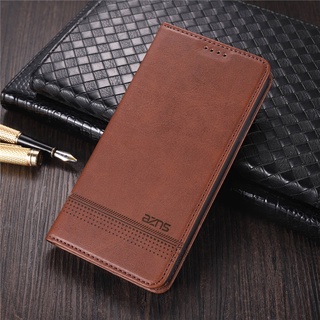 เคสสำ Vivo Y21 Case Leather Flip Magnetic Back Cover Vivo Y21 Y 21 VivoY21 V21 เคสฝาพับ มือถือแล