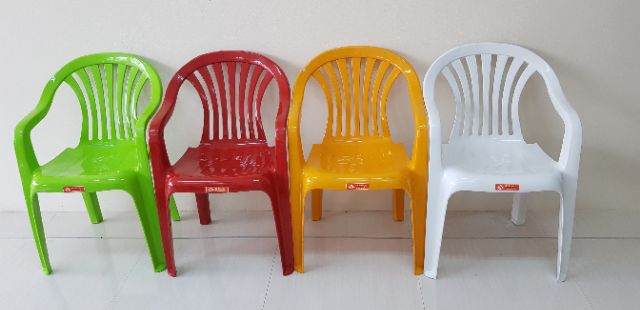 ✔ เก้าอี้มีพนัก+ที่วางแขน แข็งแรงกว่านั่งแล้วสบายใจ เก้าอี้พลาสติก รุ่น 999 - รูปที่ 2