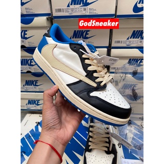 [ พร้อมส่ง ] Air Jordan 1 Low " Travis Scot x Fragment " Size 40 - 47 [ H12 ]