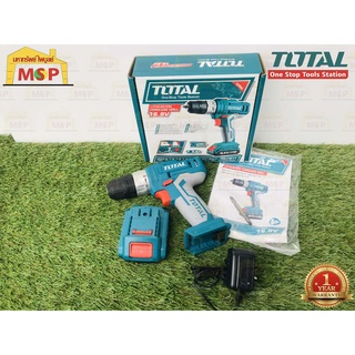 Total โททอล สว่านไร้สาย 16.8V TDLI1611 แบต1ก้อน+แท่นชาร์จ1 ( 16.8V Cordless Screwdriver ) พร้อมใช้งาน