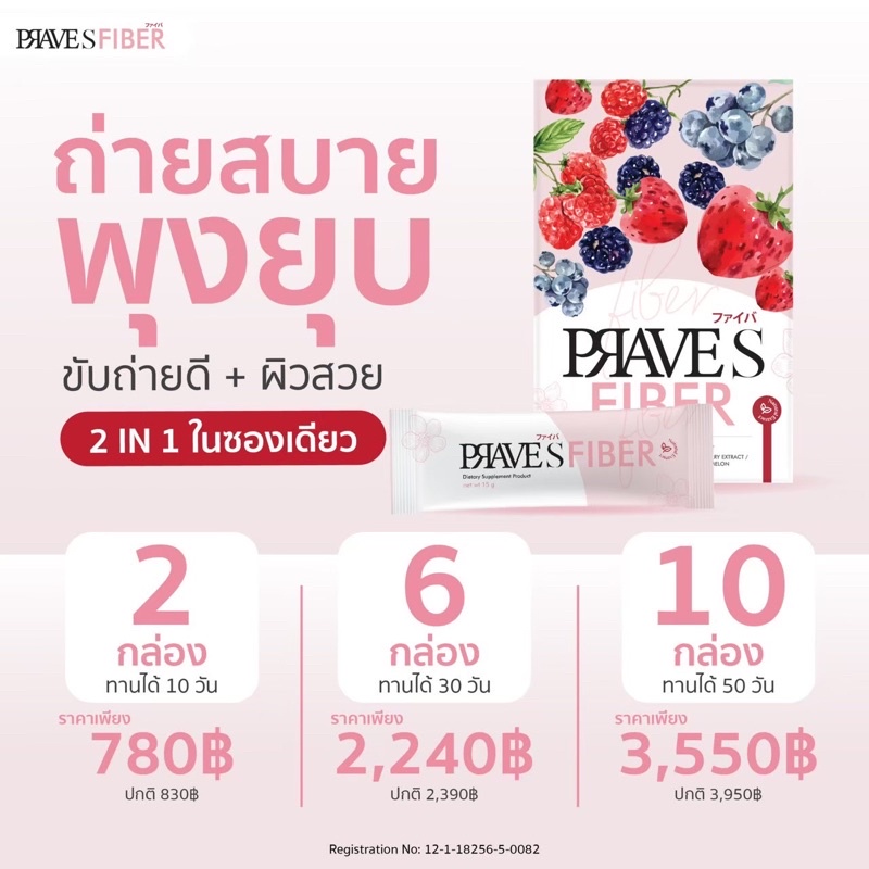 prave s fiber ยาลดนน prave s By k.กลอย set super S