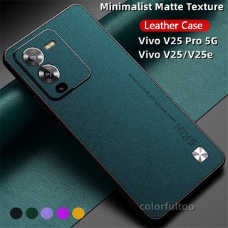 เคสโทรศัพท์มือถือหนัง TPU ซิลิโคนนิ่ม ผิวด้าน กันกระแทก สําหรับ Vivo V25 Pro 5G V25Pro V25e Y02S Y22 Y22S Y35 2022