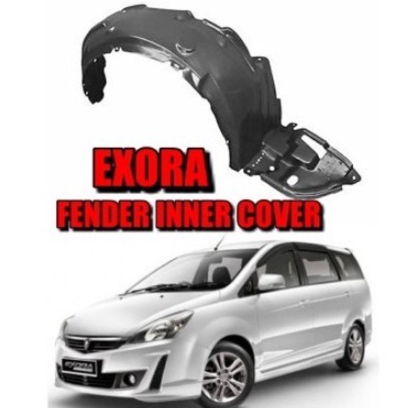 Proton Exora (2009 2011) ฝาครอบภายใน FENDER (DAUN PISANG) ซับภายใต้โล่ล้อด้านใน Splashing Guard คุณภาพสูง
