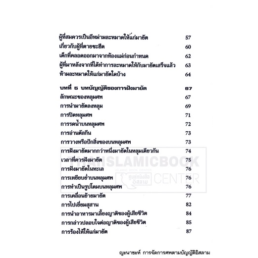 ญะนาซะห์ การจัดการศพตามบัญญัติอิสลาม (ส.วงศ์เสงี่ยม)(ขนาด 13x18.3 cm, ปกอ่อน, เนื้อในกระดาษปอนด์สีขาว, 88 หน้า)