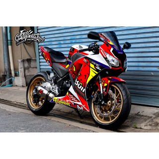 สติ๊กเกอร์แต่งลายรถ HONDA CBR 300 ลาย REDBULL