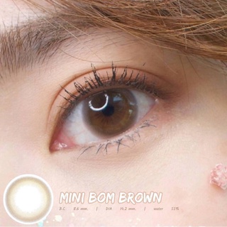 💝Mini Bom Brown💝สายตา-0.50ถึง-5.00,-5.50(ธรรมชาติ)(kitty kawaii