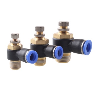 PNEUMATIC Quick Connector กระบอกความดันอากาศวาล์วควบคุมหลอดลม Quick Change Quick Plug Connector SL วาล์วปีกผีเสื้อนิวเมต