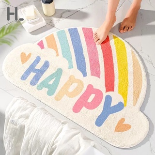 happylife พรมเช็ดเท้า ลายน่ารัก พรมปูพื้นลายการ์ตูน พรมเช็ดเท้า พรมดักฝุ่น