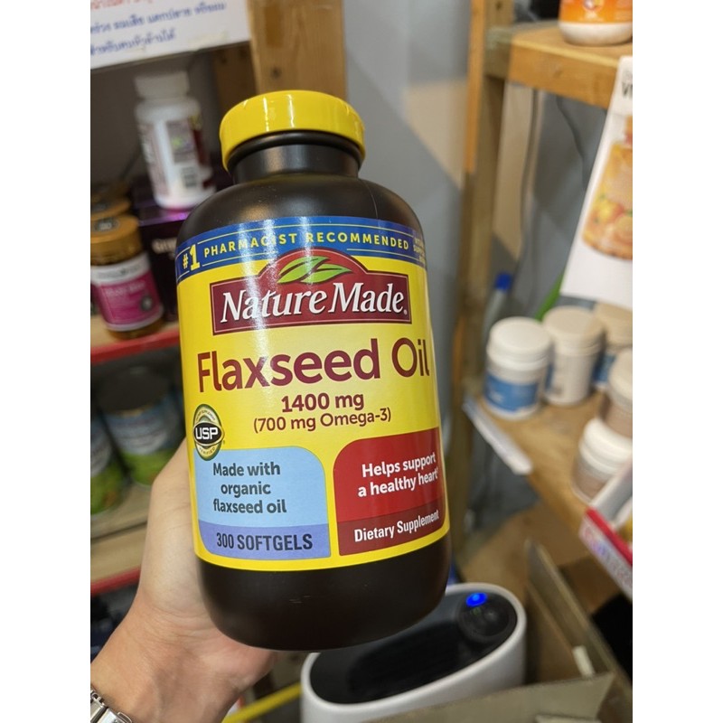 Nature Made Flaxseed Oil 1400 mg., 300 Softgels Shopee Thailand