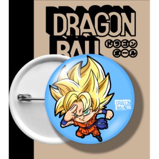 เข็มกลัด การ์ตูน ดราก้อนบอล BADGE DRAGONBALL Z DB DBZ DB SUPER SAIYAN 2 ร่าง 2