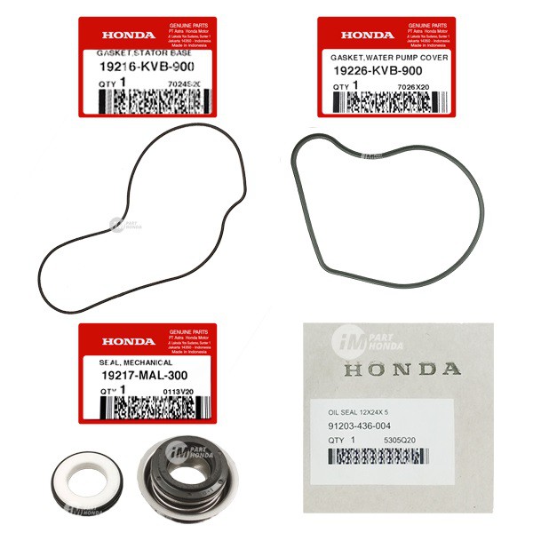 19216-KVB-900 19217-MAL-300 19226-KVB-900 91203-436-004 ORING ขนาดใหญ่ซีลขนาดเล็กปั๊มน้ํา