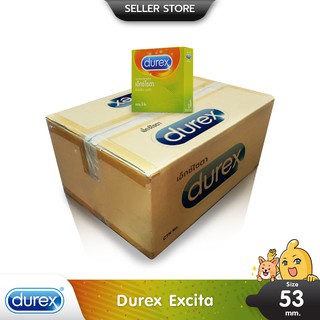 Durex Excita ถุงยางอนามัย ผิวไม่เรียบ แบบริ้วพิเศษ  ขนาด 53 มม. บรรจุ 1 ลัง (288  กล่อง)