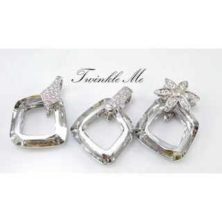 จี้คริสตัล ทรง cosmic square ring fancy stone รหัส P0075-K