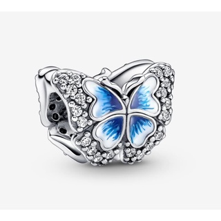 [พร้อมส่ง สินค้าแท้ 💯] Pandora Blue Butterfly Sparkling Charm