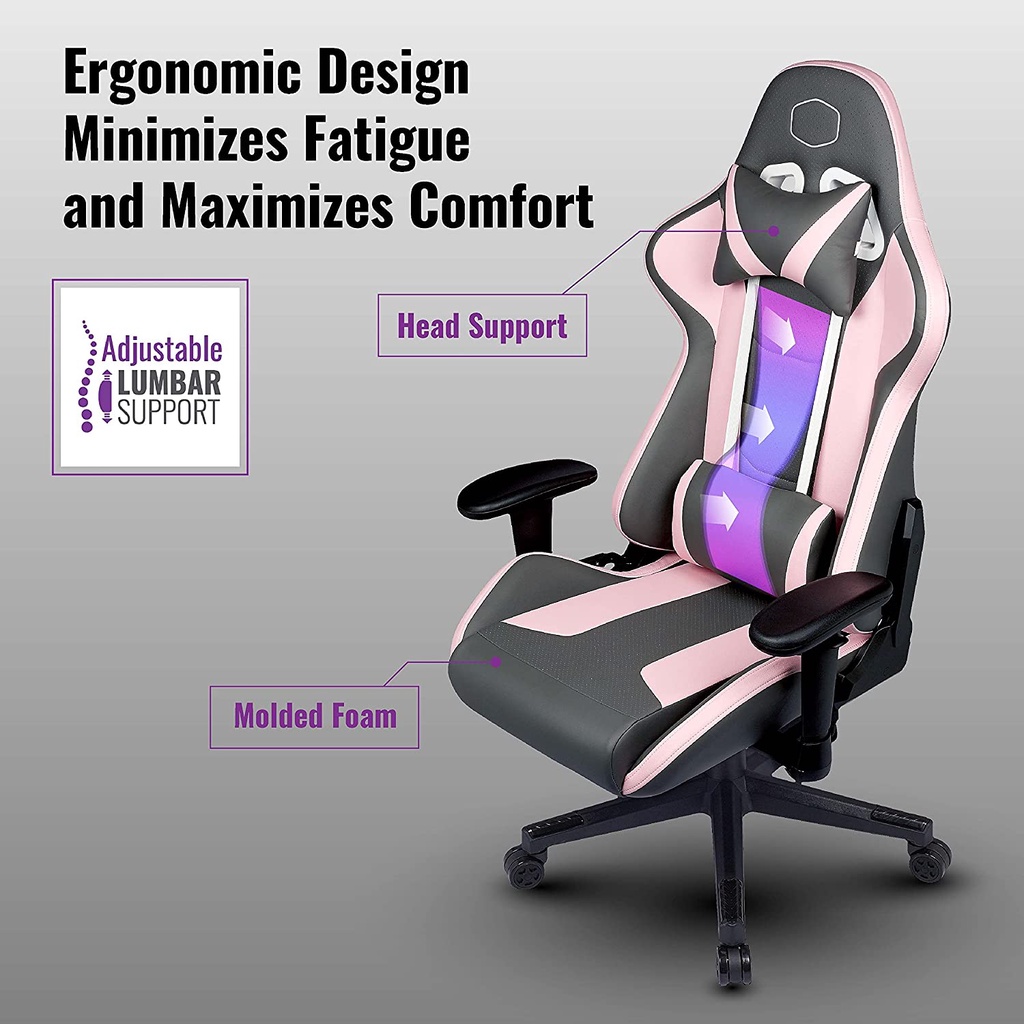 เก้าอี้เกมมิ่ง CoolerMaster Caliber R1S ROSE G Gaming chair