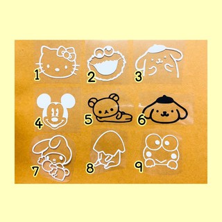 ตัวรีดลายการ์ตูน ขนาด 2x2 นิ้ว