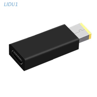 LIDU1  Type-C Female to Rectangle Male USB PD Power Charger DC Power Adapter Converter for Lenovo-Thinkpad Laptop Accessories