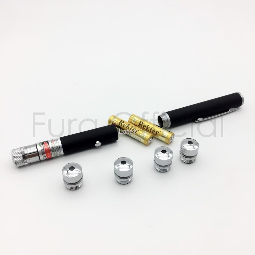 ♙❦พร้อมส่งSALE" Furg 0130101247 Green Laser pointer ปากกาเลเซอร์ หัวต่อปรับแสง 5 หัว สื่อบันเทิงภายในบ้าน โปรเจคเตอร์ แ