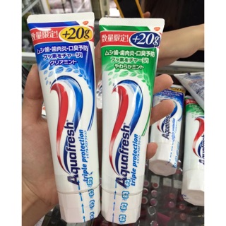 ยาสีฟันนำเข้าจากญี่ปุ่น Aquafresh Triple Protection