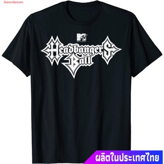 เสื้อยืด พิมพ์ลายโลโก้ MTV Headbangers Ball outline IHrO สําหรับผู้ชาย และผู้หญิง