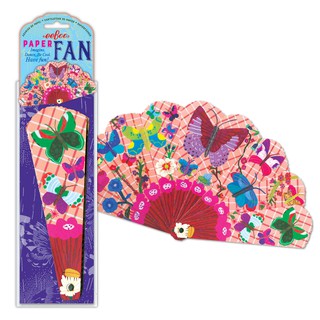 eeBoo Butterflies Paper Fan - พัดกระดาษพับได้ ลายผีเสื้อ