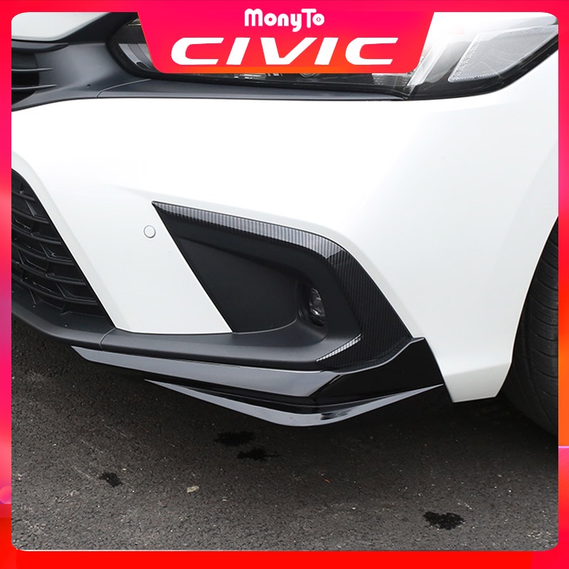 สําหรับ Honda Civic FE 2022-2025 Body Kit ด้านหน้าและด้านหลังกันชน Guards Anti-Rubling Cover, Exteri